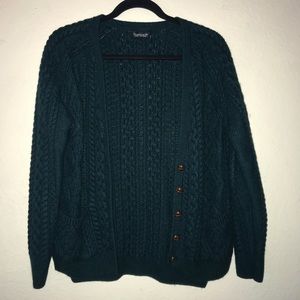 Top Shop Green Knit Sweater